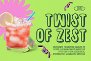 Scribbly Pop - Condensed Outline, a Sans Serif Font by HipFonts (Thumbnail 12 of 12)