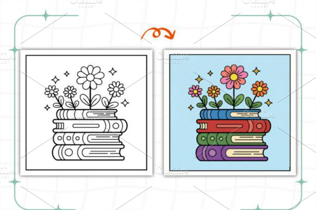Floral Books Bold & Easy Book, a Decorative Illustration by Design Station (Photo 3 of 9)