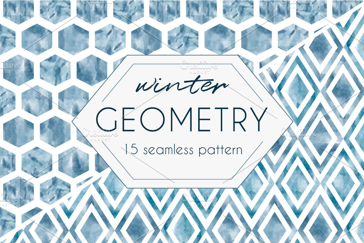 Winter GEOMETRY pattern set, a Pattern Graphic by Katya_lu (Photo 1 of 7)