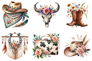 Western Boho Clipart, an Illustration by DreamArtGraphic (Thumbnail 3 of 5)