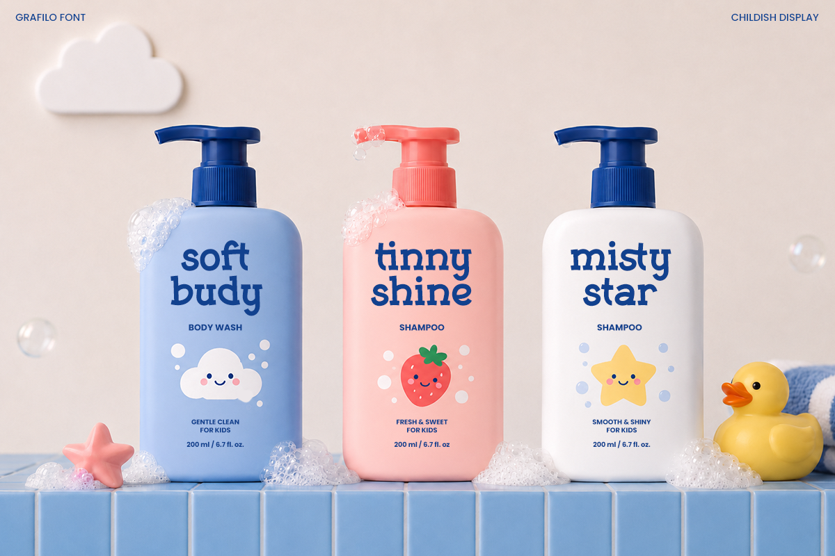 Grafilo – Childish Playful Font, a Slab Serif Font by Font Liner (Photo 3 of 10)