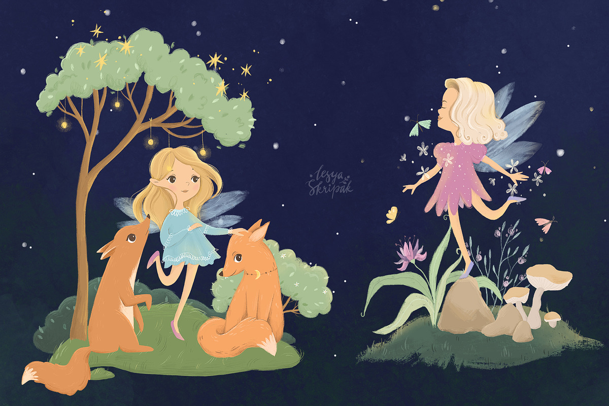 Magic forest and fairies, an Animal Illustration by Lesya Skripak (Photo 7 of 9)
