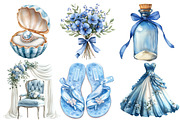 Beach Wedding Set Clipart, an Illustration by Designworld (Thumbnail 4 of 7)