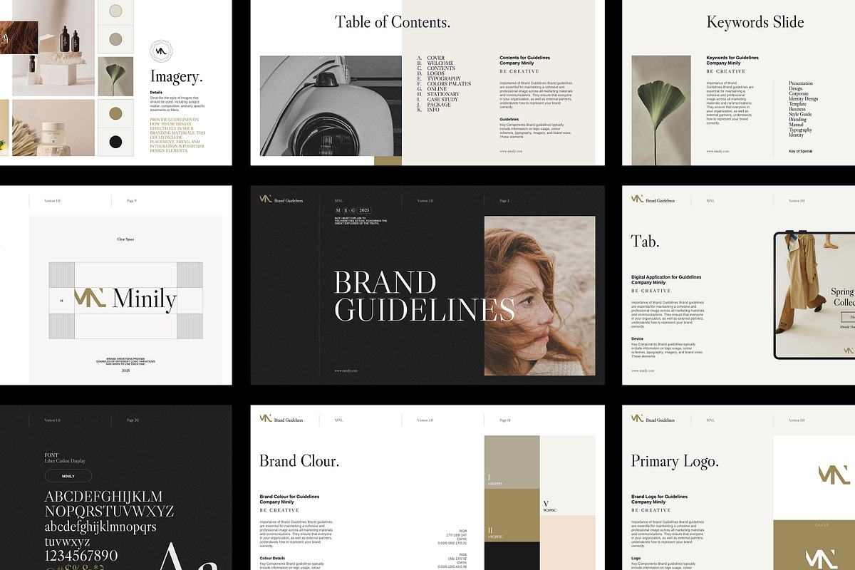 MINILY / Brand Guidelines Template, a Presentation Template by Minily (Photo 2 of 9)