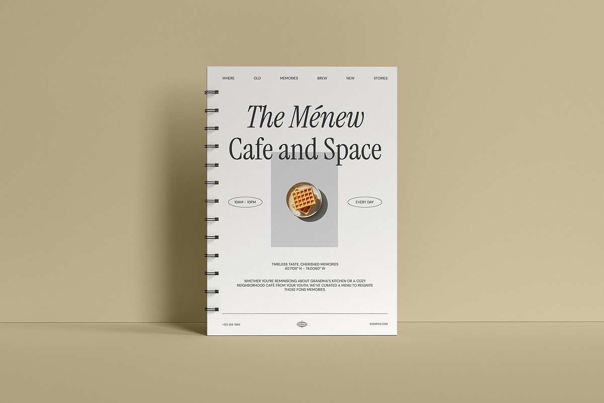 Nostalgic Menu Book - Menew