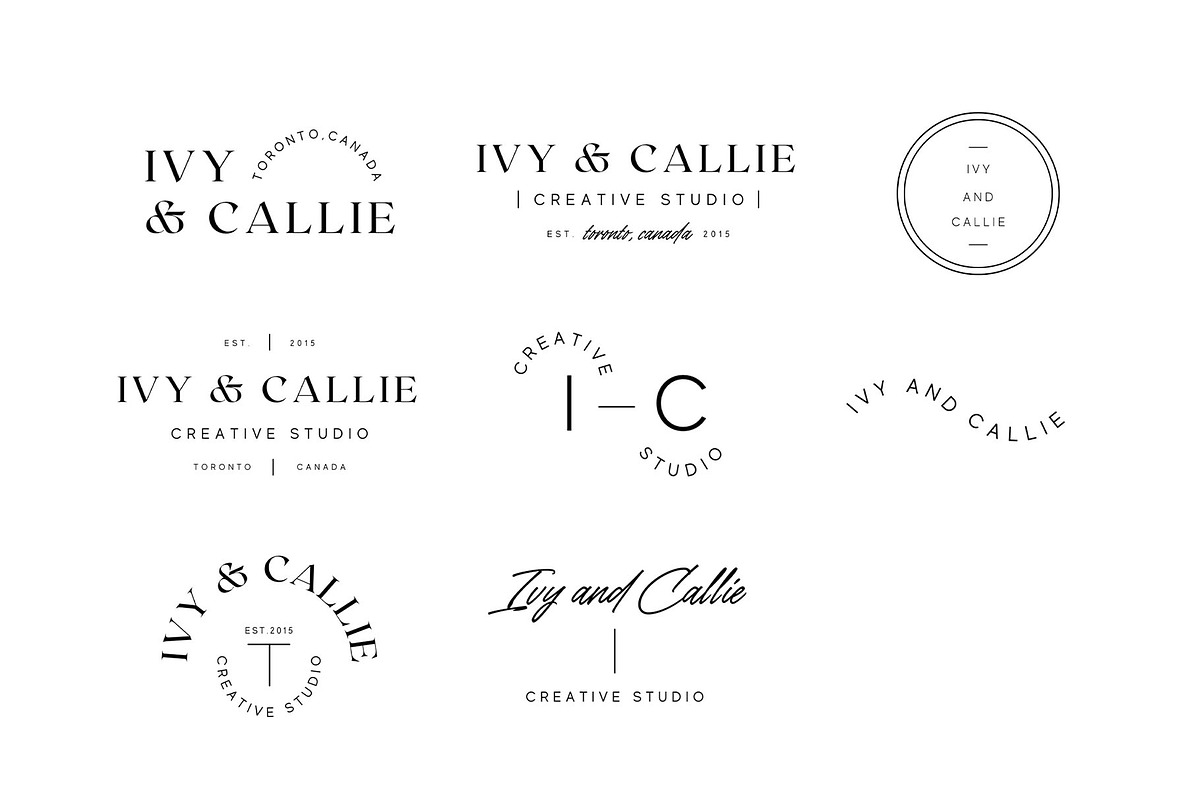 Canva Modern Aesthetic Logo Kit, a Branding & Logo Template by Forth and Wild (Photo 14 of 14)