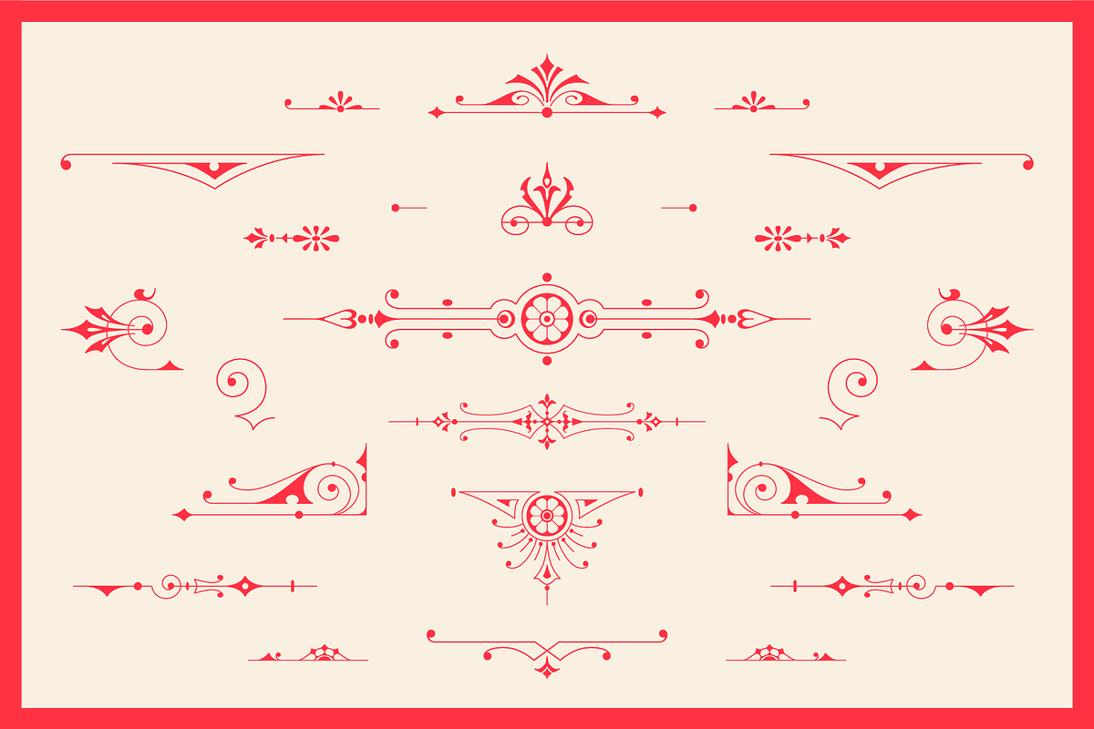 Decorative Vector Ornaments Bundle, a Decorative Illustration by digiful (Photo 5 of 9)