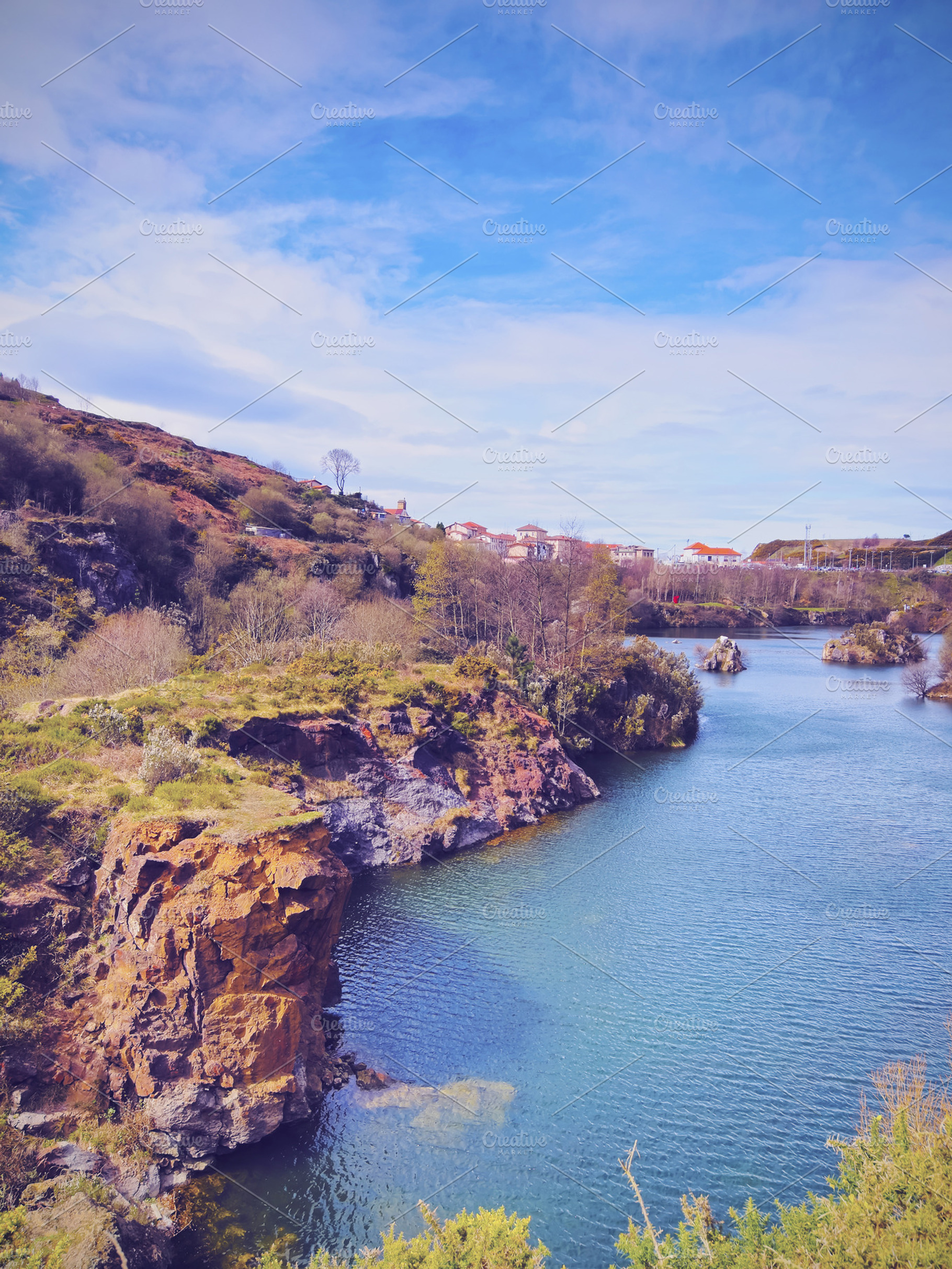 La arboleda near bilbao stock photo containing vertical and arboleda, a Nature Photo by Karol Kozlowski