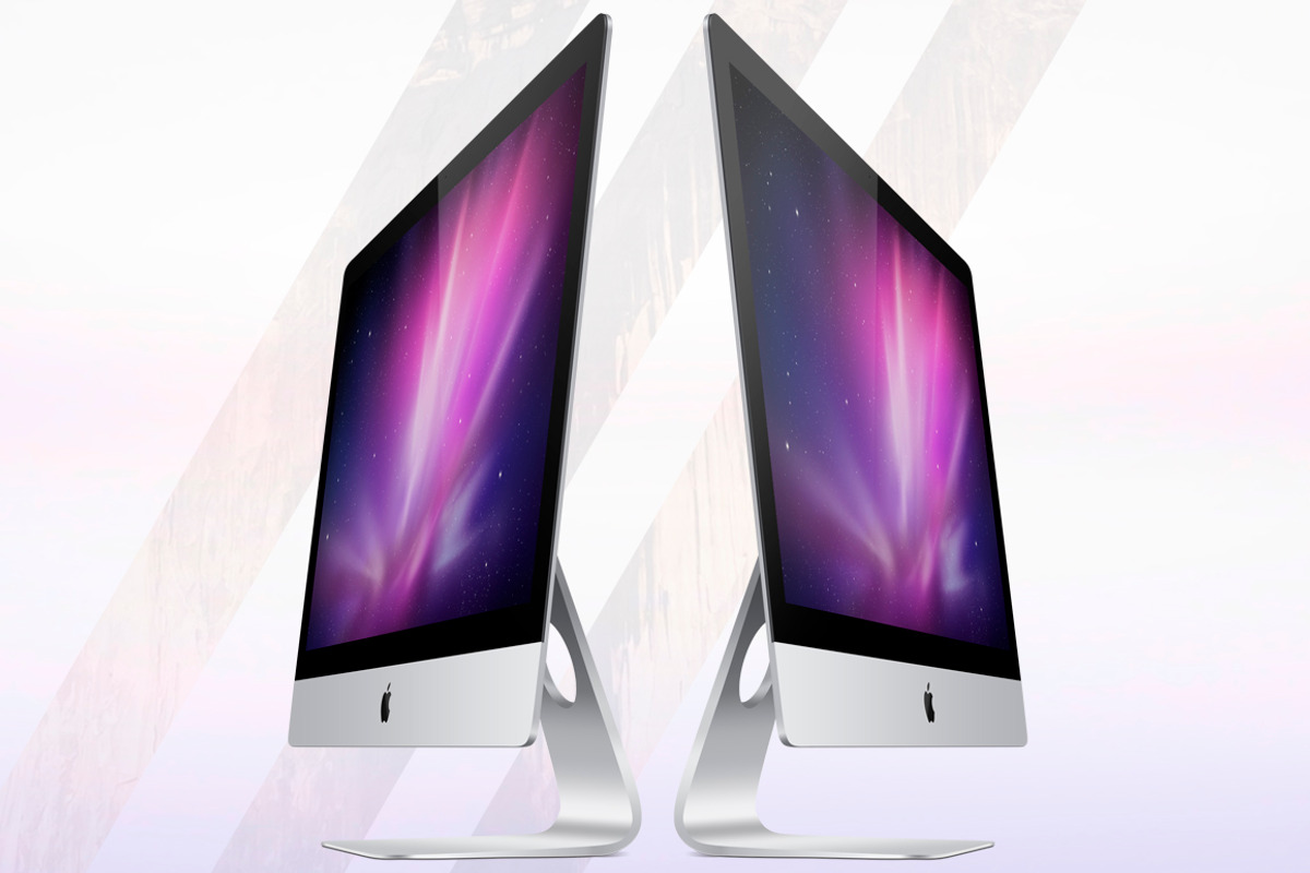 New Apple iMac (2014) Vector MockUp, a Mac Mockup by Alex_Yanko (Photo 4 of 5)