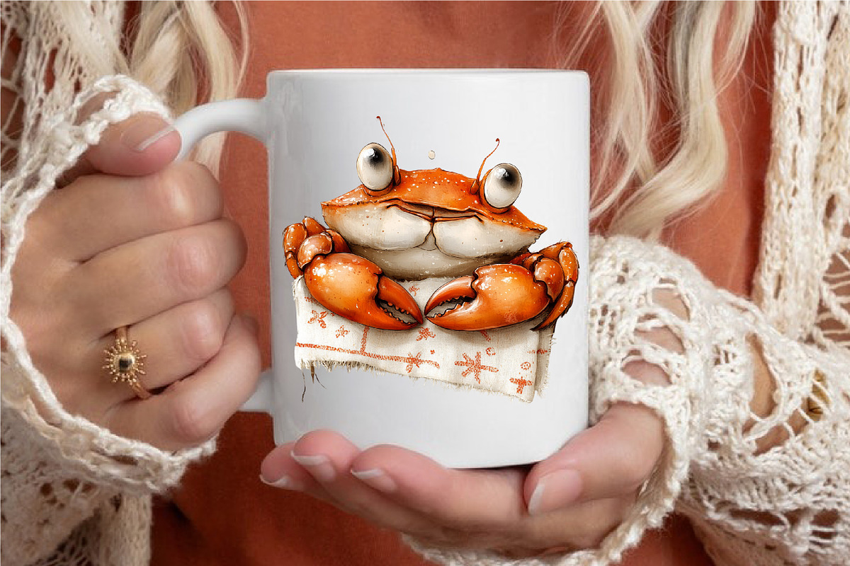 Whimsical Summer Crabs Clipart, an Illustration by designcity5 (Photo 5 of 5)