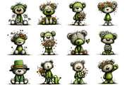 Whimsical Spring Teddy Bear PNG, an Illustration by Designking (Thumbnail 3 of 5)