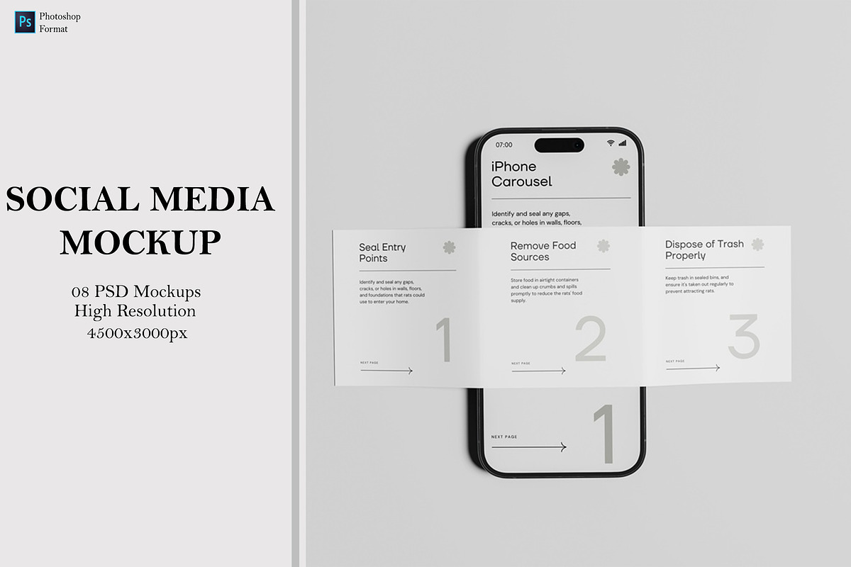 High Quality Social Media Mockup, a Wearable Device Mockup by Ataku Design (Photo 1 of 9)