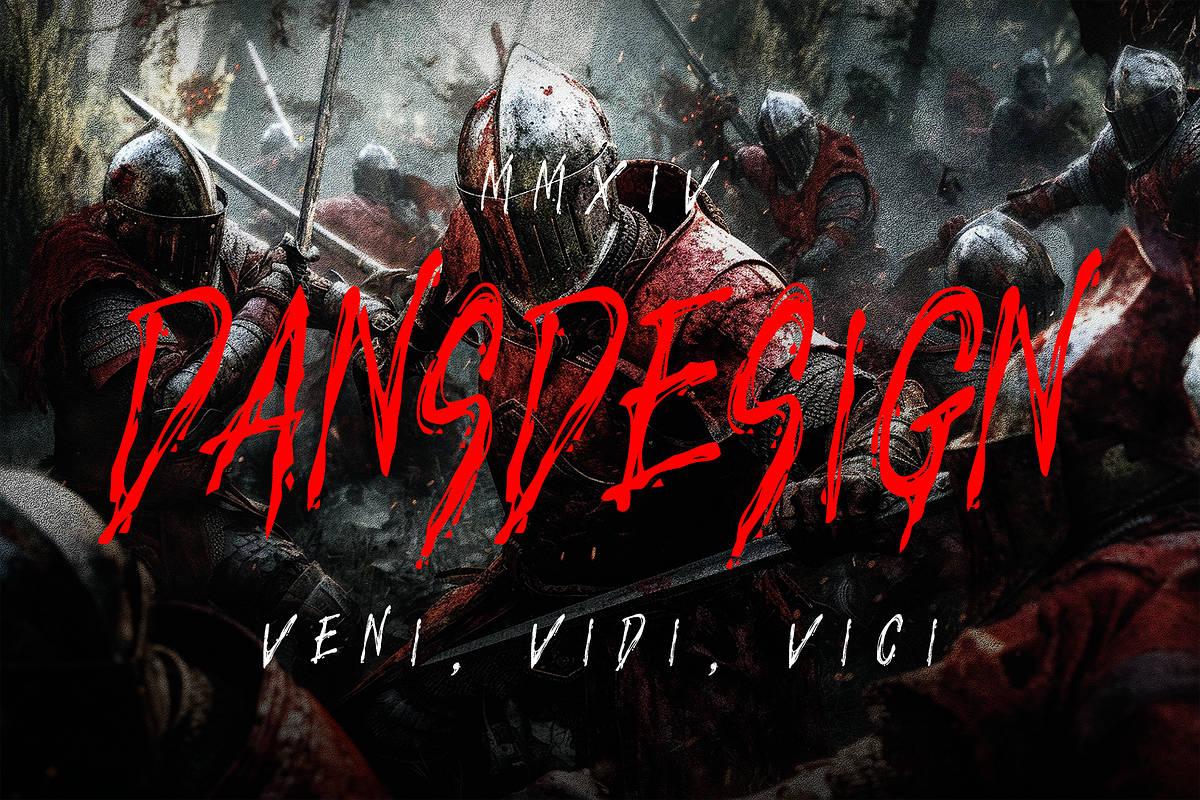 Dameter Metal Horror Display Font, a Blackletter Font by dansdesign (Photo 7 of 7)