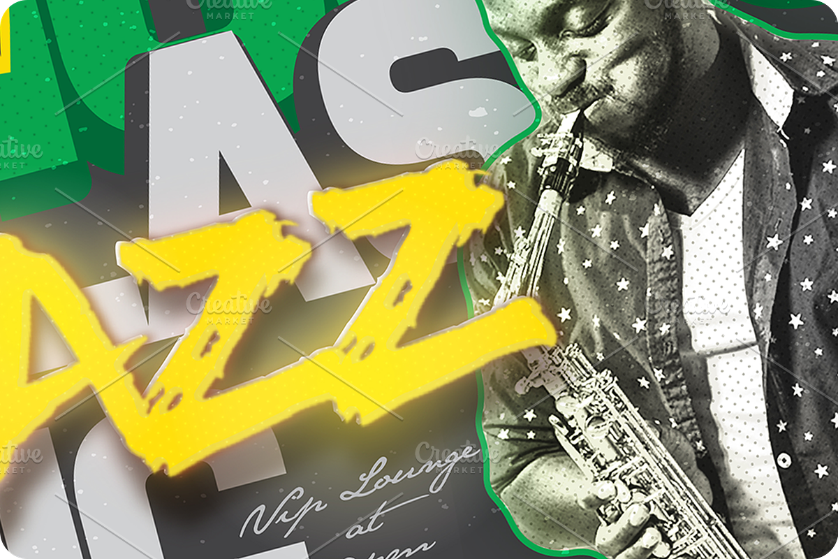 Jazz Music Social Media Template, a Social Media Template by regalDRAW (Photo 1 of 4)