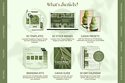 Matcha Green Branding Kit, a Social Media Template by The Flossy Finch (Thumbnail 3 of 18)