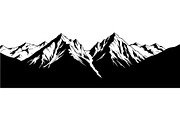 Mountain Landscape Silhouette, a Decorative Illustration by Designer_Momina (Thumbnail 9 of 19)