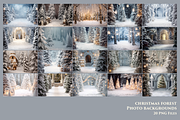 Christmas Forest backdrops, a Background Graphic by HappyNews (Thumbnail 2 of 12)