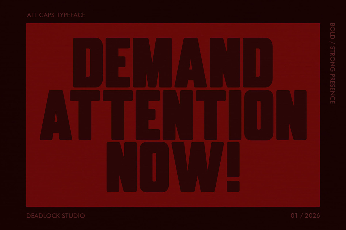 MAGNIFICIENT! HEADLINE FONT!, a Sans Serif Font by deadlock studio (Photo 3 of 9)