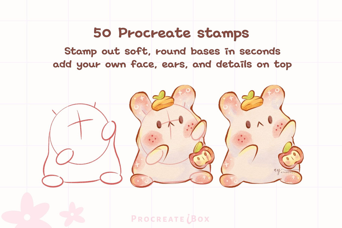 Animal Body Base Procreate Stamps, a Brush Add-On by ProcreateiBox (Photo 2 of 5)