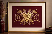 Ornamental Heart Hand Drawn, a Decorative Illustration by Tekuni (Thumbnail 10 of 13)