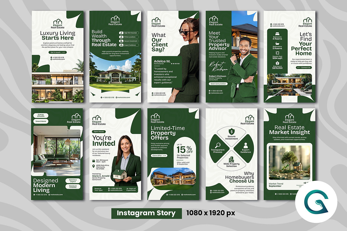 Real Estate Social Media Template, a Social Media Template by Geelator Studio (Photo 3 of 4)