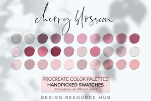 Cherry Blossom Procreate Palette