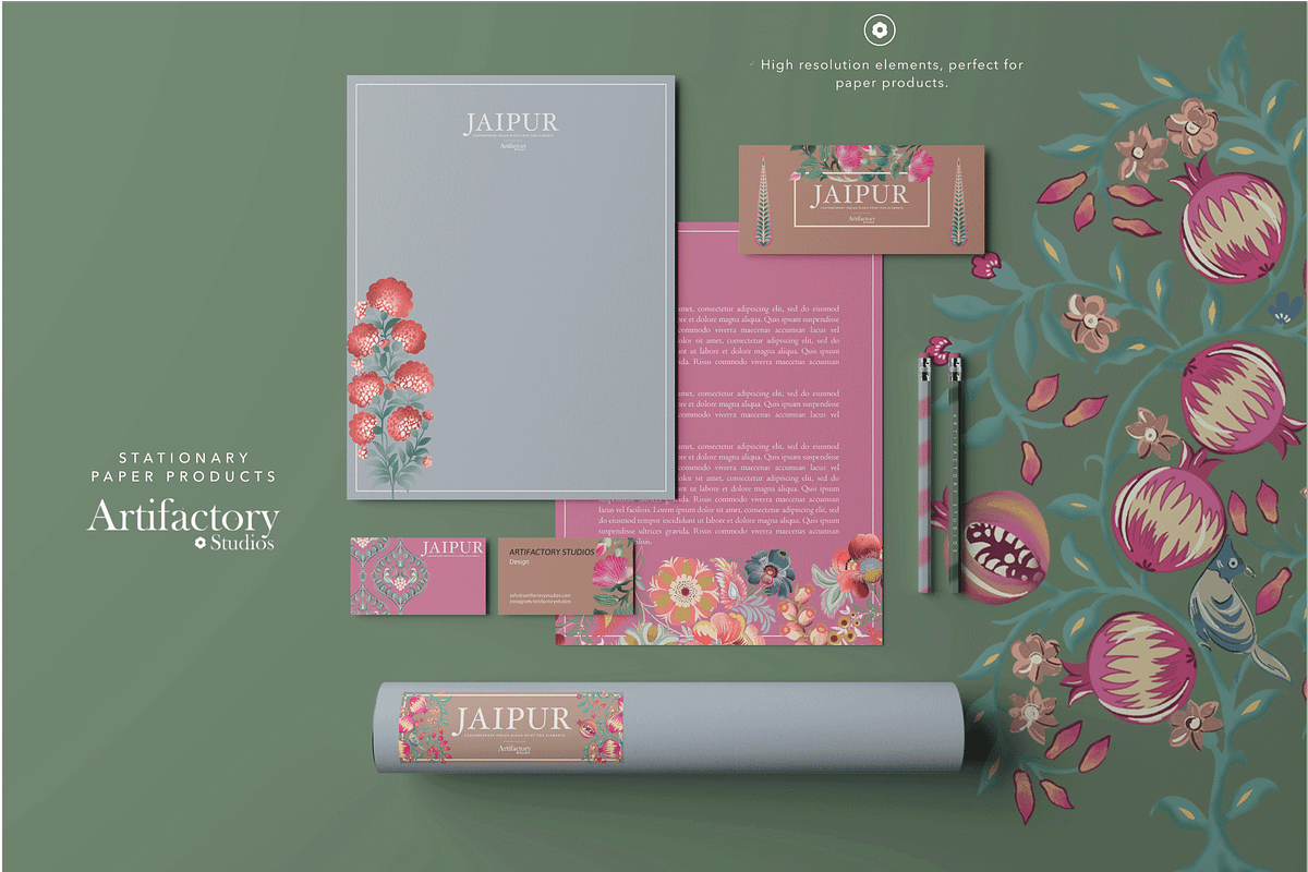 Jaipur Block Print Bundle, an Illustration by Artifactory Studios (Photo 3 of 7)