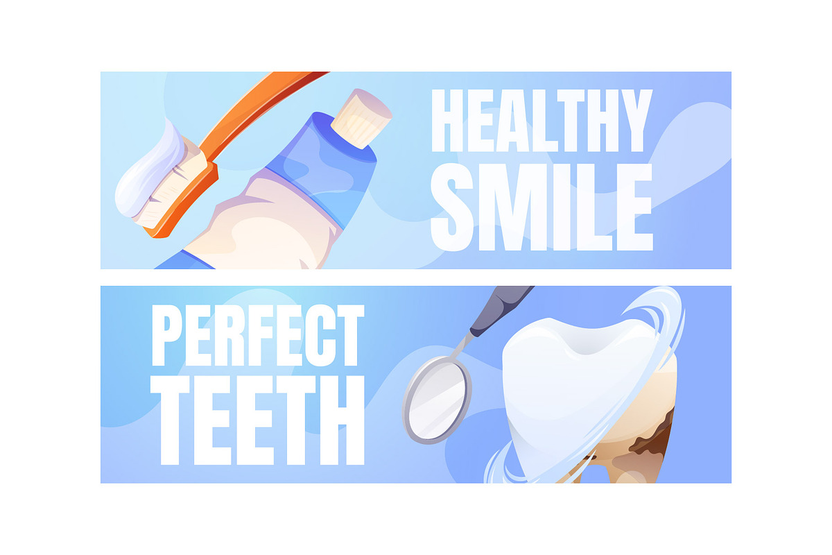 Dental Care Posters Set, a Marketing Template by EeKayStore (Photo 3 of 7)