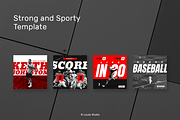 Sports Game Instagram Post, a Social Media Template by Louds Studio (Thumbnail 5 of 7)