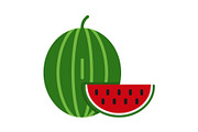 Watermelon Flat Icon, an Icon by Pexelpy (Thumbnail 1 of 2)