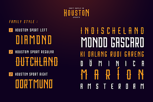 Houston Sports Font Family