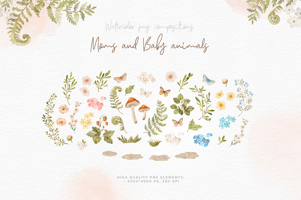 Forest Love. Moms and Baby Animals, an Animal Illustration by Alamella (Photo 10 of 16)