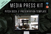 Creative Pitch Deck, Press Media Kit, a Presentation Template by Template Monkey @dscience (Thumbnail 1 of 12)