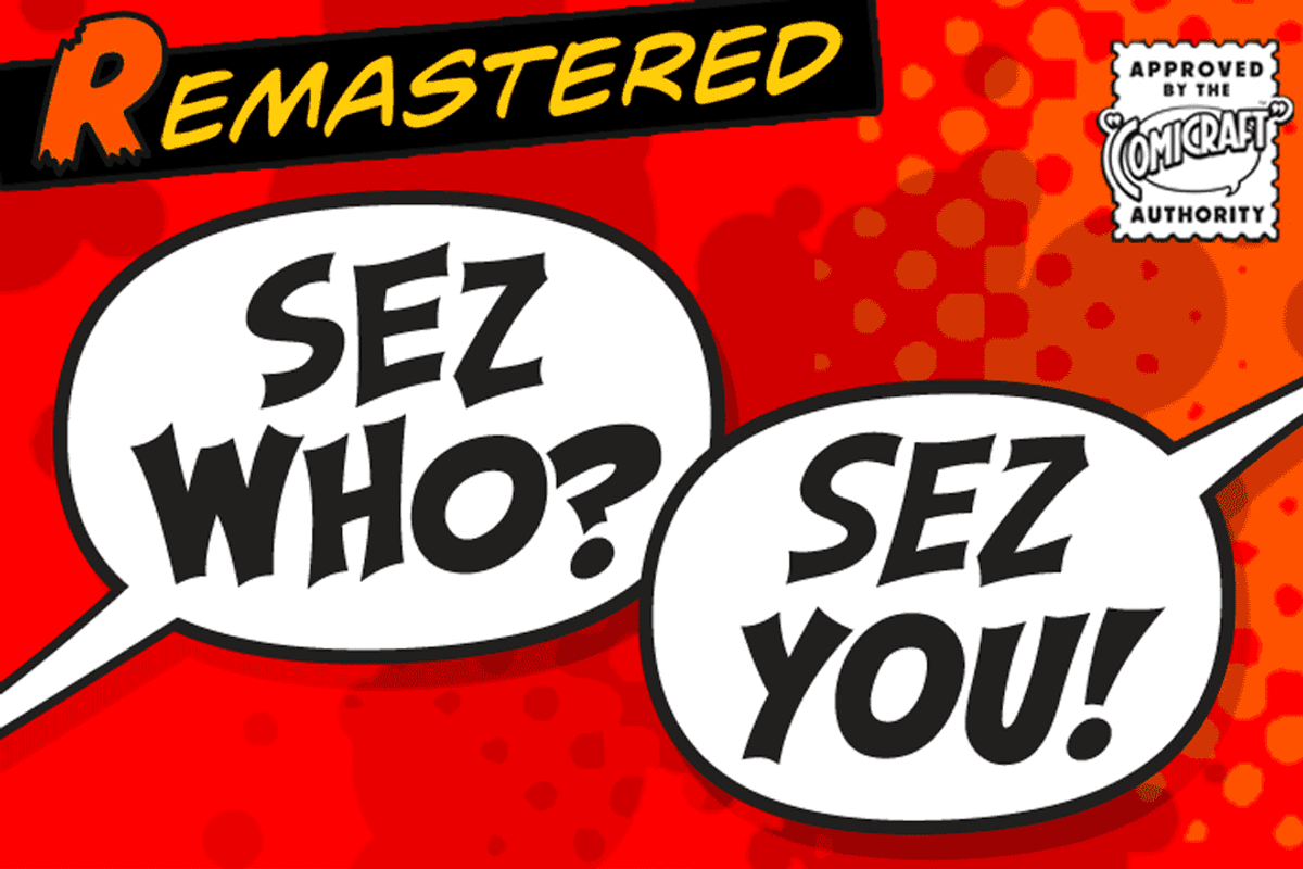 Sez Who Sez You - lively comic font