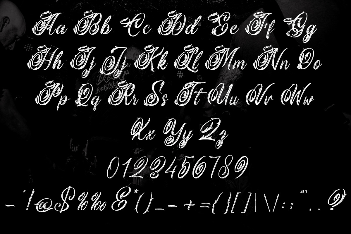 Magical Darkness | Tattoo Font, a Blackletter Font by Barra & Beryl Co. (Photo 6 of 8)