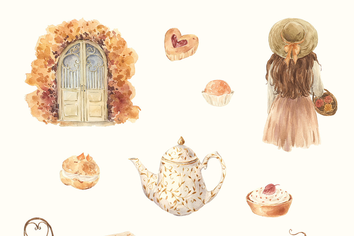 Vanilla Autumn watercolor, a Seasonal Illustration by LiChu Art (Photo 4 of 10)