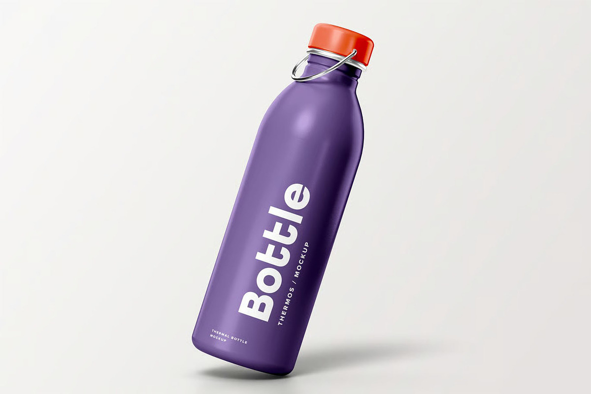 Thermal Bottle Mock-up, a Product Mockup by zippypixelstudio (Photo 12 of 12)