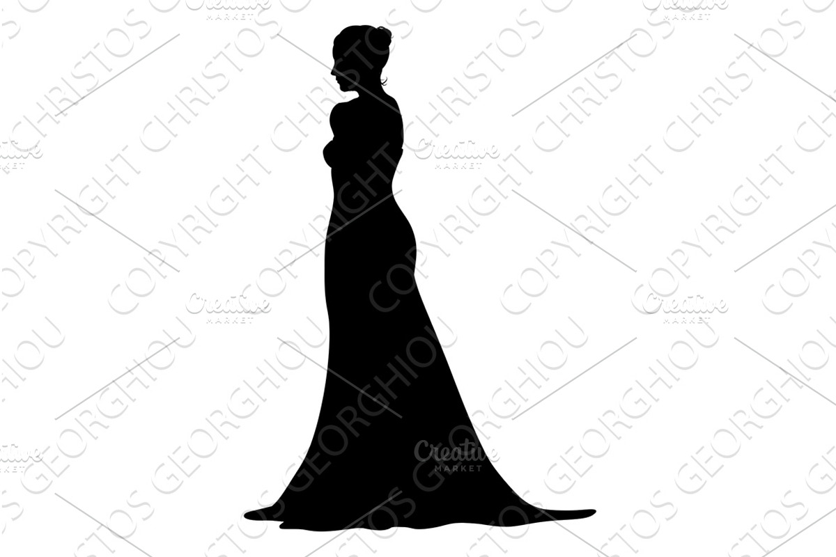 Bride Bridal Wedding Dress, a Person Illustration by Christos Georghiou