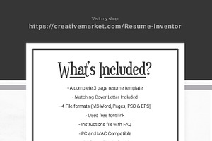 Modern Clean Word Resume Template