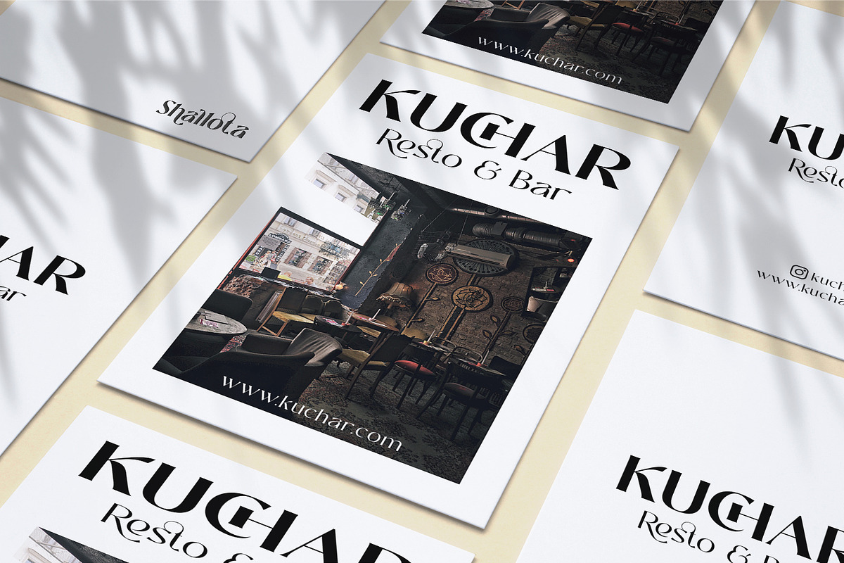 Shallota - Stylish Display Font, a Sans Serif Font by Ekahermawan (Photo 7 of 13)
