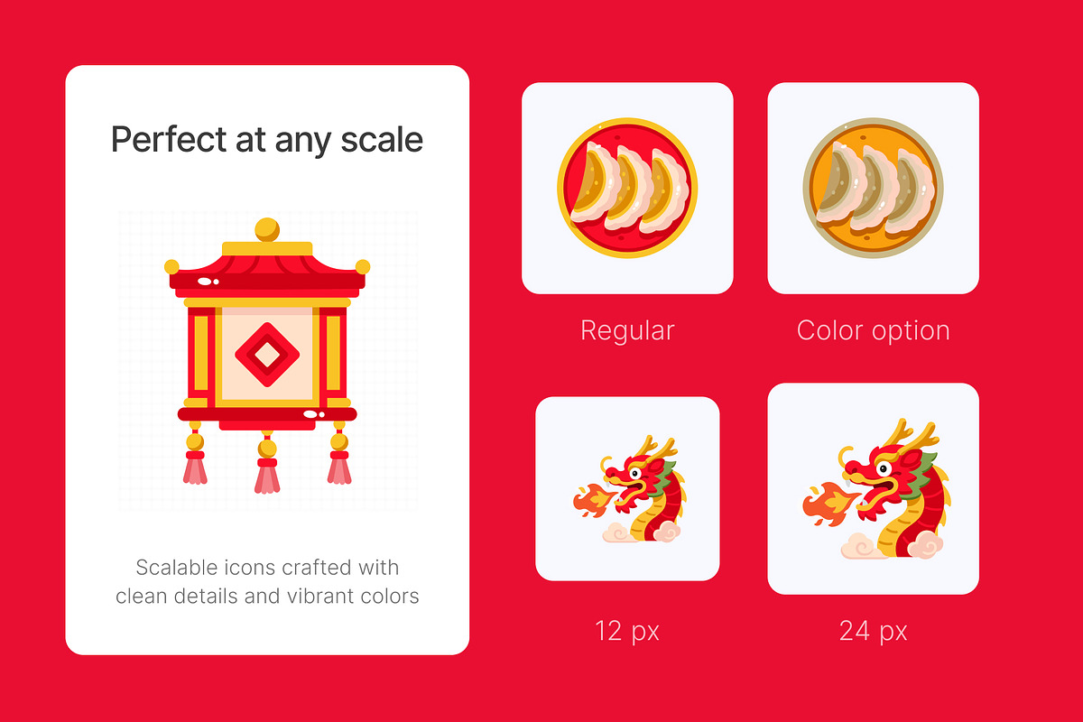 75 Chinese New Year Flat Icons, an Emoji Icon by Brickclay (Photo 7 of 10)