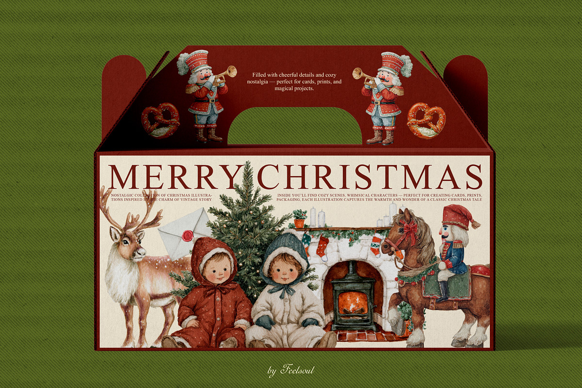 Christmas Storybook Illustrations, a Decorative Illustration by Feelsoul (Photo 2 of 11)