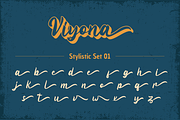 Viyona - Vintage Display Font, a Script Font by Attype (Thumbnail 7 of 8)