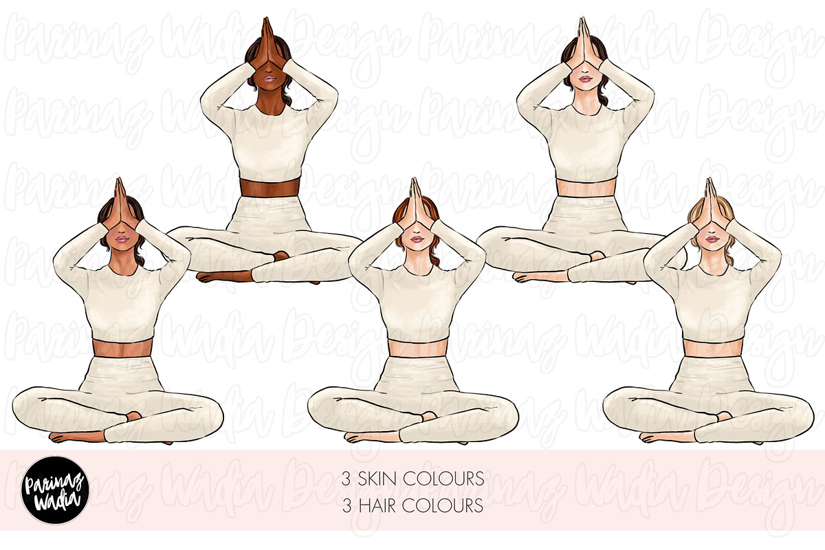 That Girl Clipart Bundle, a Healthcare Illustration by Parinaz Wadia Design (Photo 4 of 10)