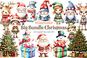 Big Bundle Watercolor Christmas., a Decorative Illustration by KENO Mascots (Thumbnail 1 of 10)