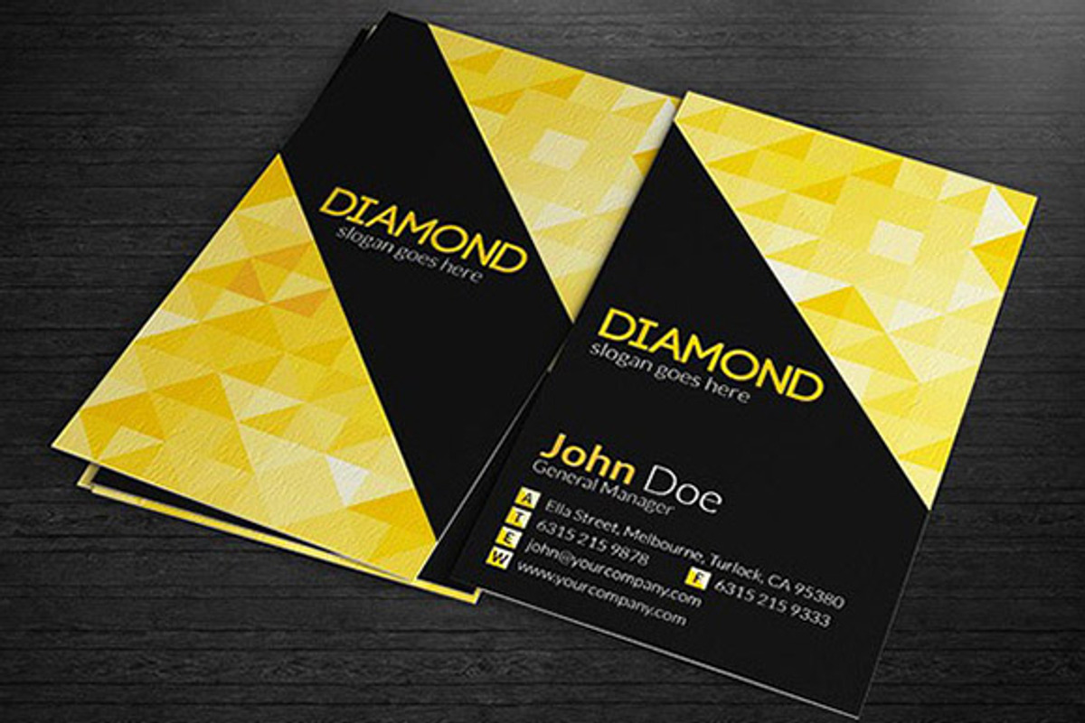 Multipurpose Business Cards - Diamon, a Business Card Template by VectorCat (Photo 1 of 2)
