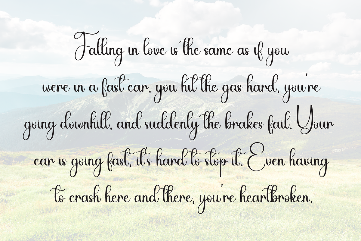 Bighome | Script Font, a Handwritten Font by Scratchones (Photo 6 of 9)