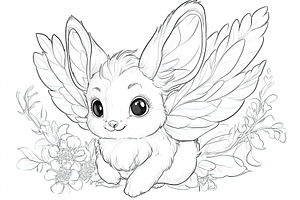 Cute Fantasy Winged Bunny, a School & Education Photo by Ales Munt