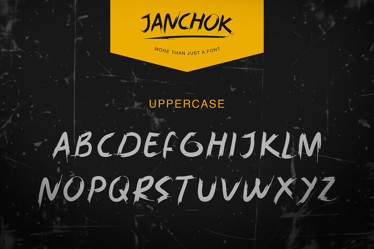 JANCHOK – Premium Brush Font, a Blackletter Font by Brainwave (Photo 2 of 5)