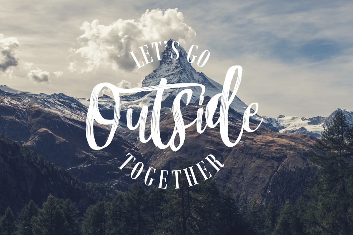 Mountain Script - Brush Font preview 3